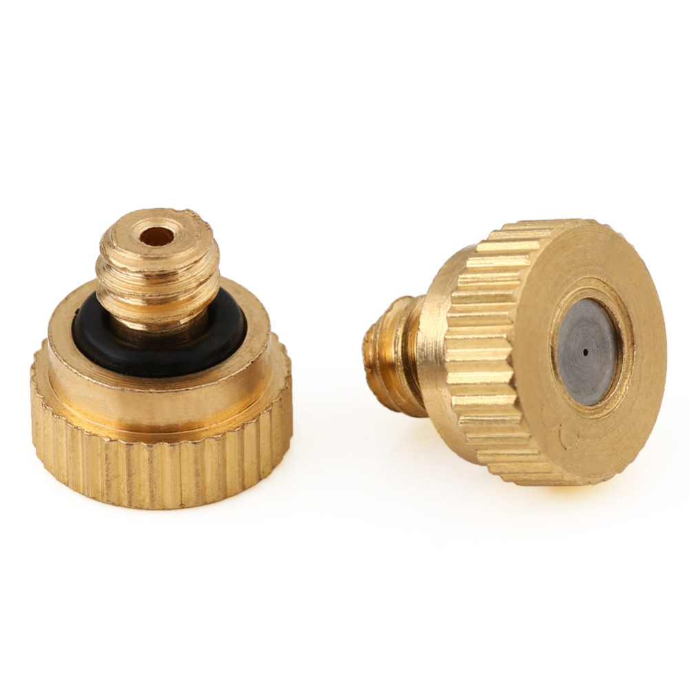 0.3 mm 20pcs Brass Misting Nozzles For Cooling System 0.012" 10/24 Garden 