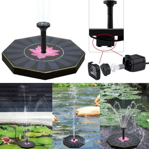 Solar Power Fountain Watering Kits for Garden Floating Pump Pool Plant